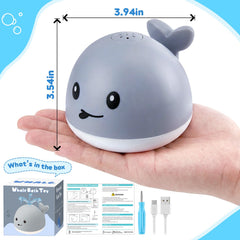 Gigilli whale bath toy promotes color recognition during bath play.