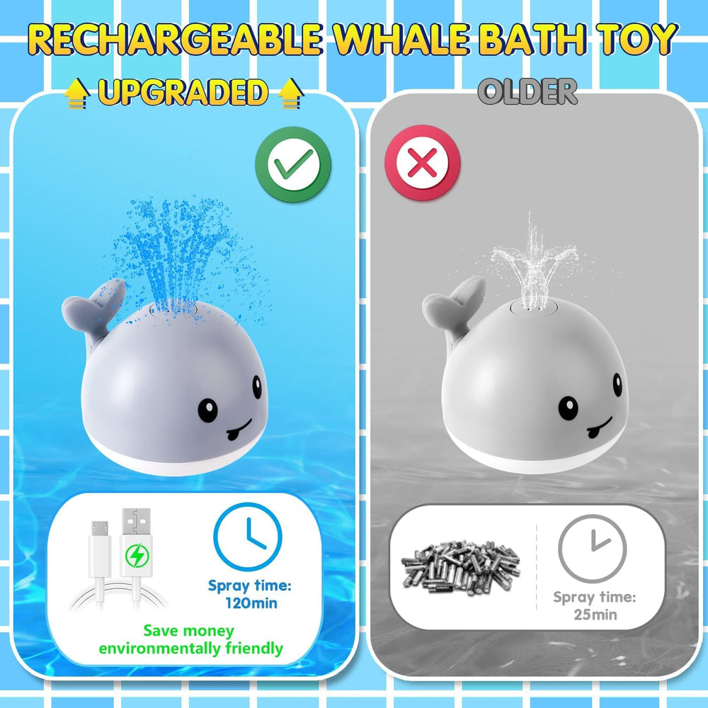 Gigilli light-up toy draws attention with vivid colors during baby baths.