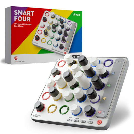 GiiKER Smart Four box setup ideal for family game nights.