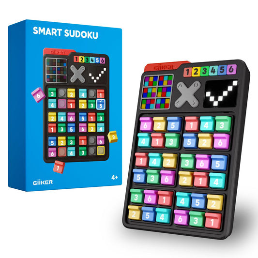 GiiKER Smart Sudoku console front view for portable brain games on the go