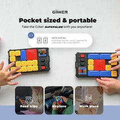 GiiKER Super Slide red square block encourages quick, precise sliding