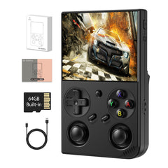 GiipGoop RG35XX Pro with dual joysticks for precise retro gaming control.