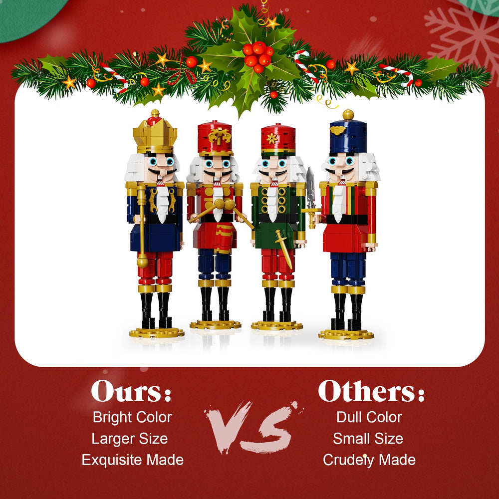 GIKCFSTBLA Nutcracker Guards/Swordsman ornament sturdy base for stable display