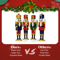 GIKCFSTBLA Nutcracker Guards/Swordsman ornament sturdy base for stable display