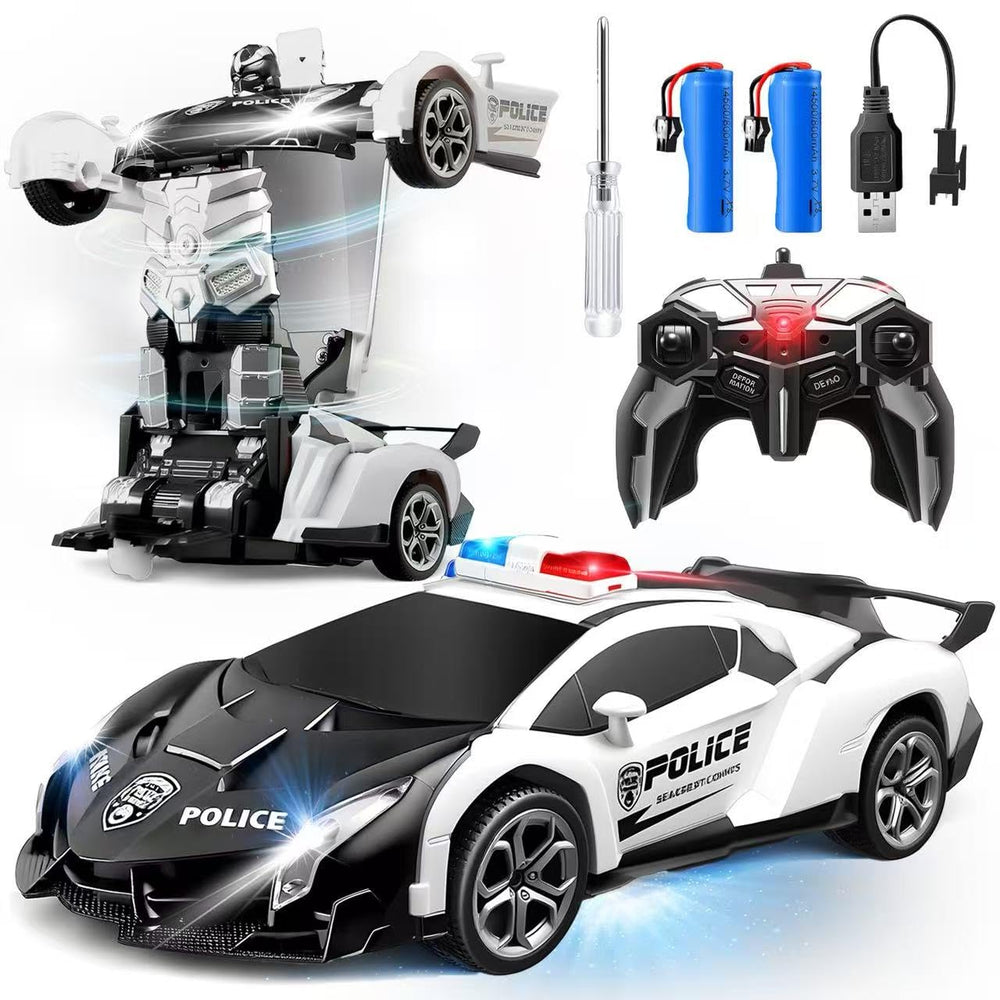 Gikimooy Transform RC car front view in sport mode for high-speed play.