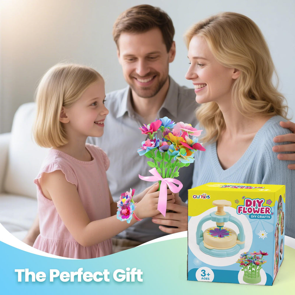 GILI Flower Craft Kit uses no glue for mess-free crafting.