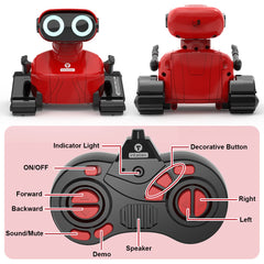 GILOBABY robot toy remote control guides actions and dances