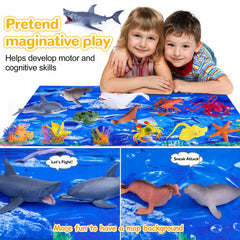 GINMIC seal toy and soft mat offering safe, roomy sharing space