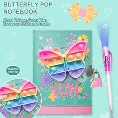 GINMLYDA invisible ink blue pen shown with diary for secret messages