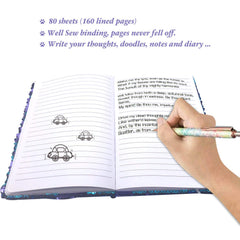 GINMLYDA Sequin Diary with reversible sequins offers color shifts during creative play.