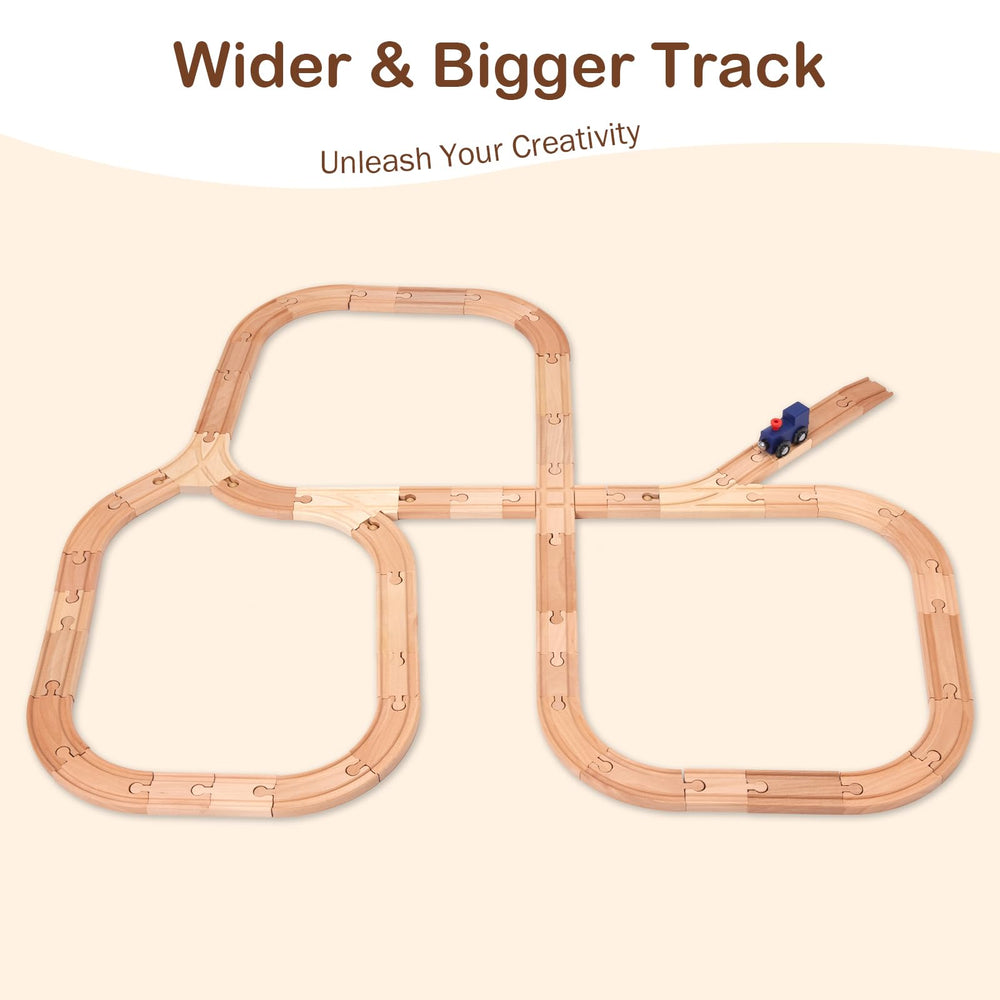 GIRAVO polished natural wood parts provide safe, smooth play surfaces.
