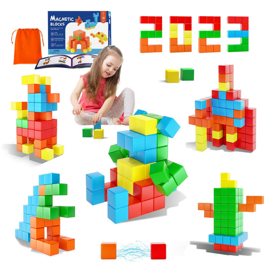 Girigi 28-piece magnetic blocks set for hands-on STEM play