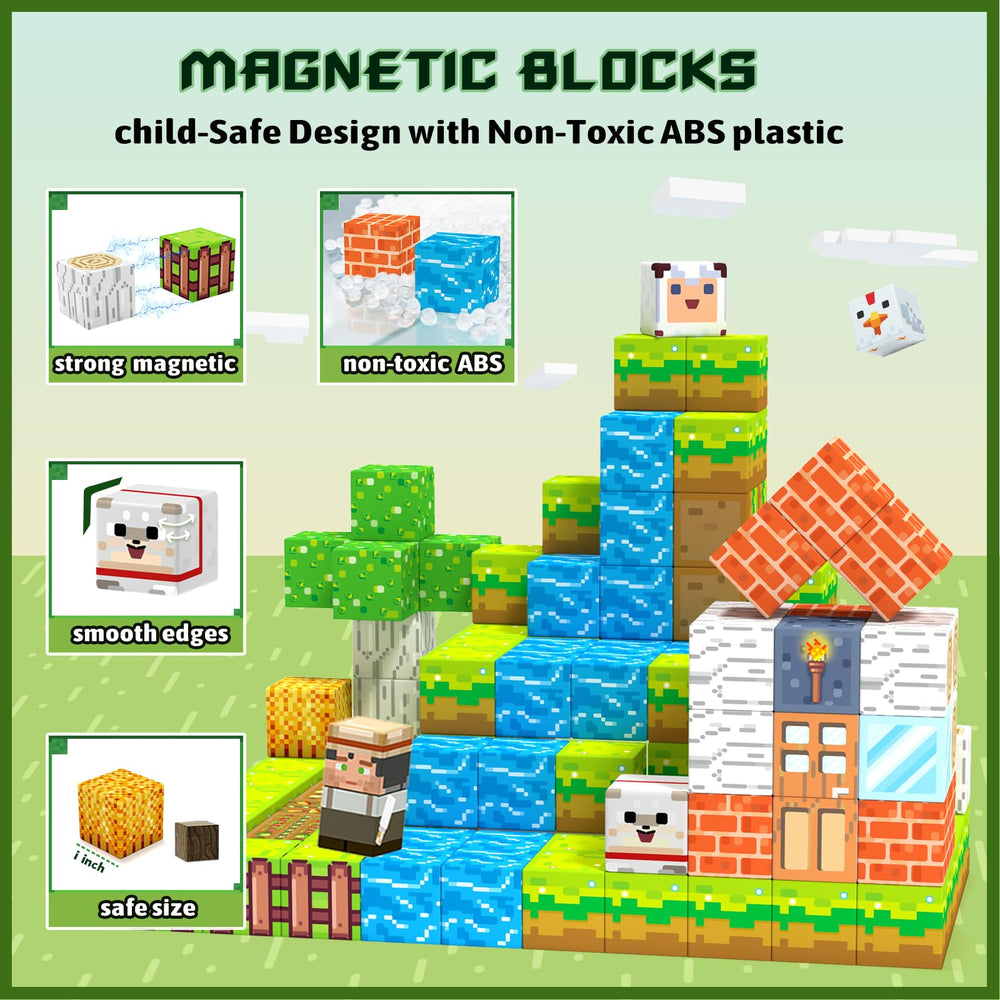 Girigi Magnetic Blocks Compatible Brands: expands play with other popular sets