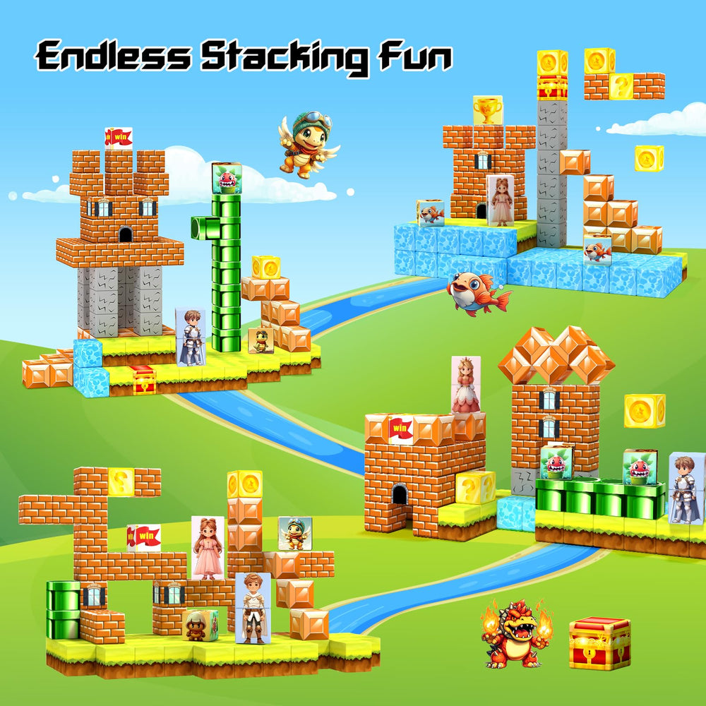 Girigi magnetic blocks instruction manual shown for quick setup.