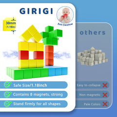 Storage bag keeps Girigi magnetic blocks organized for travel