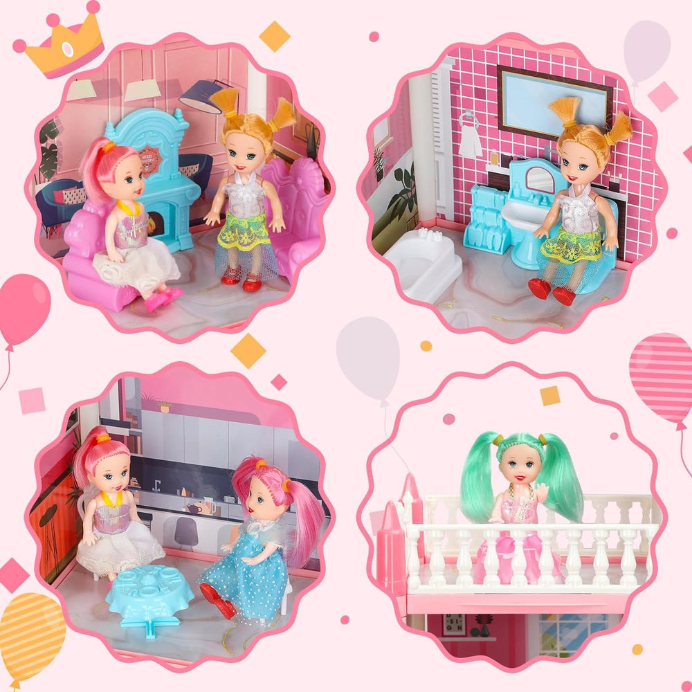 GirlDiary Doll House decorative light strips create a dreamy ambiance for playtime.