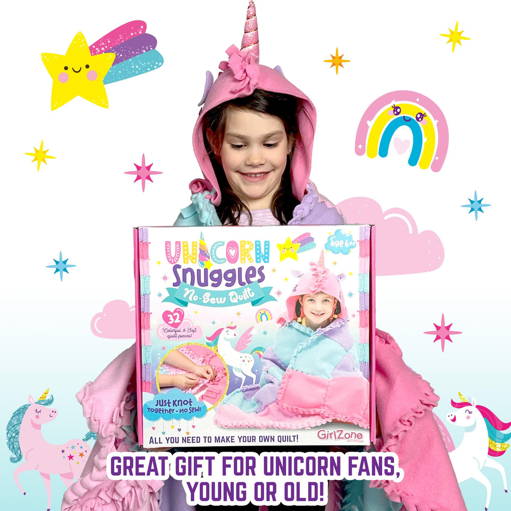 GirlZone Unicorn Snuggles gift-ready box ideal for a unicorn craft gift