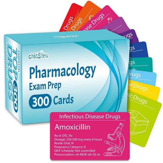 gisgfim 300 flash cards box front showing organized study set for nursing exams