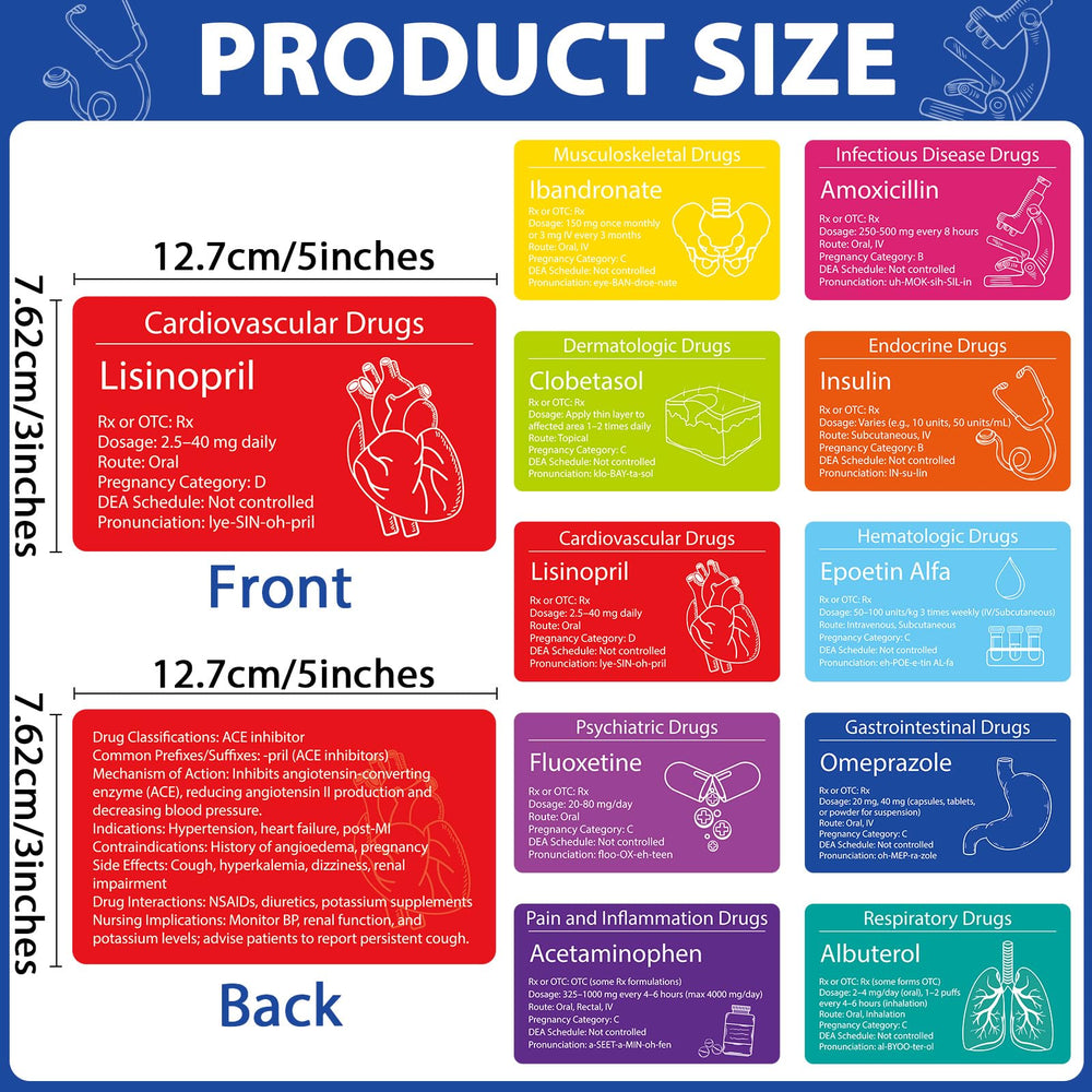 gisgfim 300 flash cards closeup drug names for quick memorization and review
