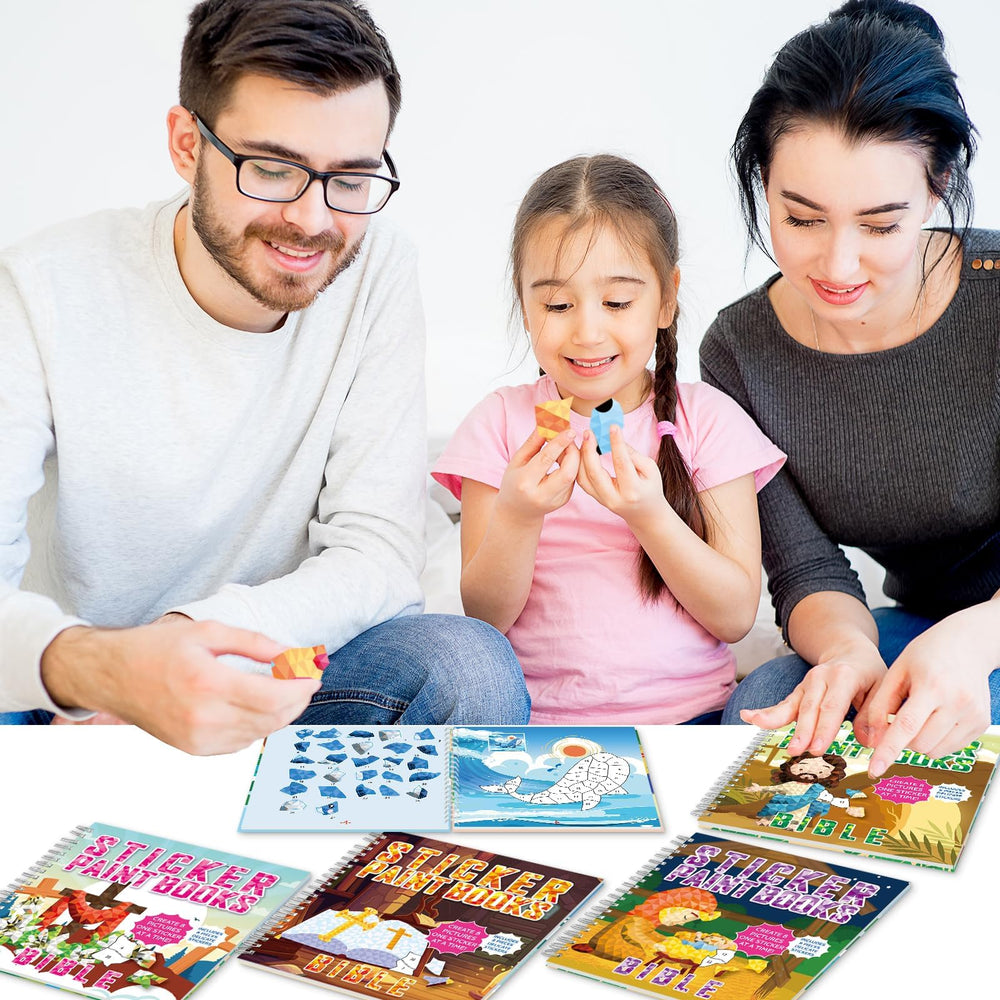 gisgfim Bible sticker book nativity theme invites peaceful, festive crafting sessions