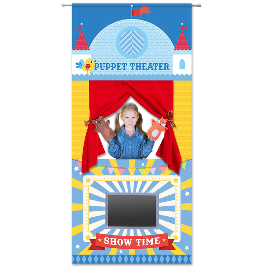 gisgfim doorway puppet theater with two rods for quick setup