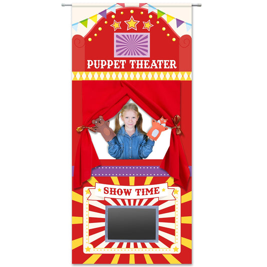 gisgfim doorway puppet theater setup for quick, clutter-free setup and storage.