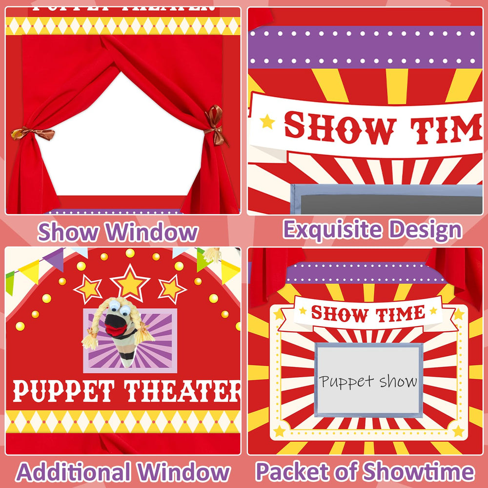 gisgfim doorway puppet theater offers a spacious 31x67 inch stage for lively performances.