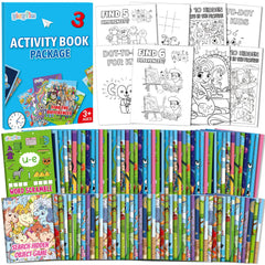 gisgfim 96-piece mini activity books set for kids' pocket-sized fun and learning.