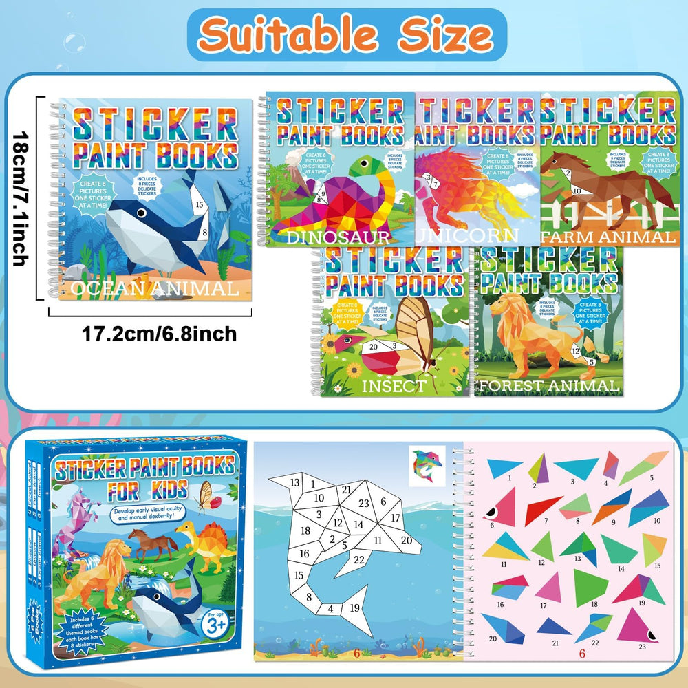 gisgfim paint by sticker forest animals book fuels creativity in young learners