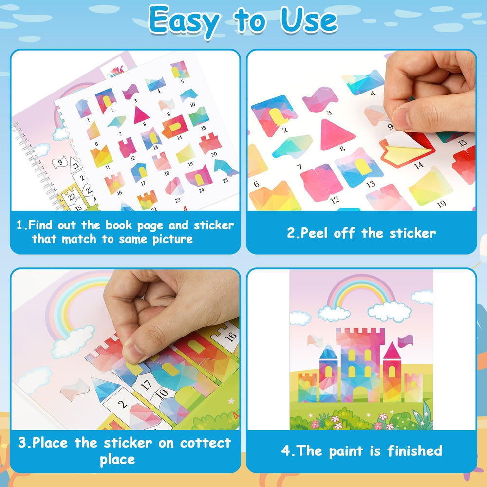 gisgfim paint by sticker unicorn book sparks imagination and focus