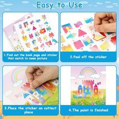 gisgfim paint by sticker unicorn book sparks imagination and focus