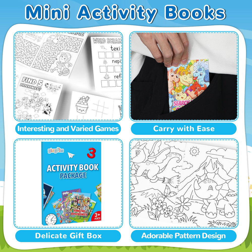 gisgfim portable mini books fit backpacks for on-the-go fun.
