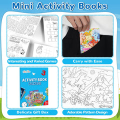 gisgfim portable mini books fit backpacks for on-the-go fun.