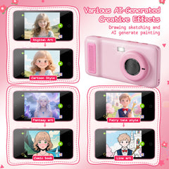 Gisotu AI Digital Camera 4-inch LCD screen enables easy framing