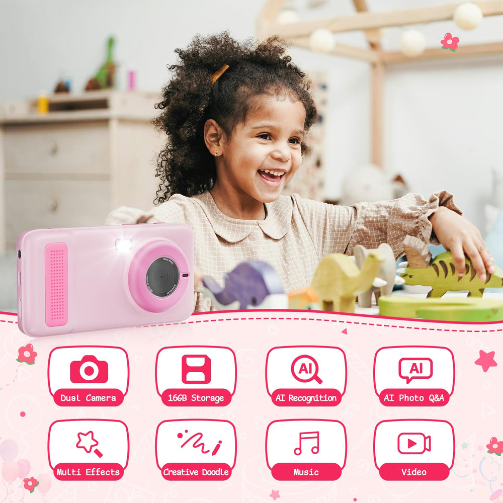 Gisotu AI Digital Camera 16GB memory and expandable storage