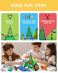 Givzan magnetic tiles zoo-scene visuals promote storytelling and creative world-building.