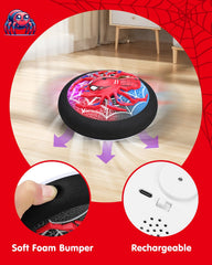 Givzan Spider Hero Hover Ball packaging in spider-themed gift box for instant gifting.