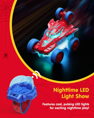 Givzan Spider Toy RC car 24GHz showcases clear, interference-free racing.