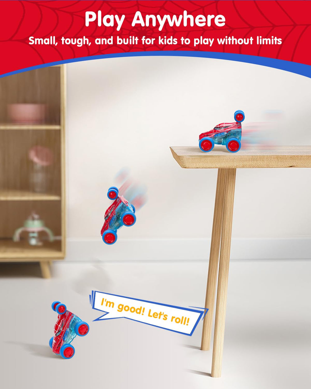 Givzan Spider Toy USB charging keeps play sessions going longer.