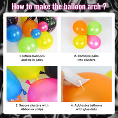 GIZIUXNE hot pink 10inch balloon adds bold neon contrast.