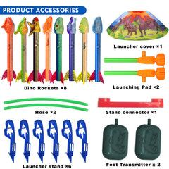 Gizzjoy compact rocket launcher and rockets store neatly