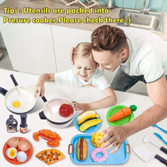 GJOF2YK four dish sets encourage sharing meals during pretend play