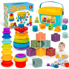 GJOF2YK montessori sensory toy set for 6–18 months to boost fine motor skills and early problem solving
