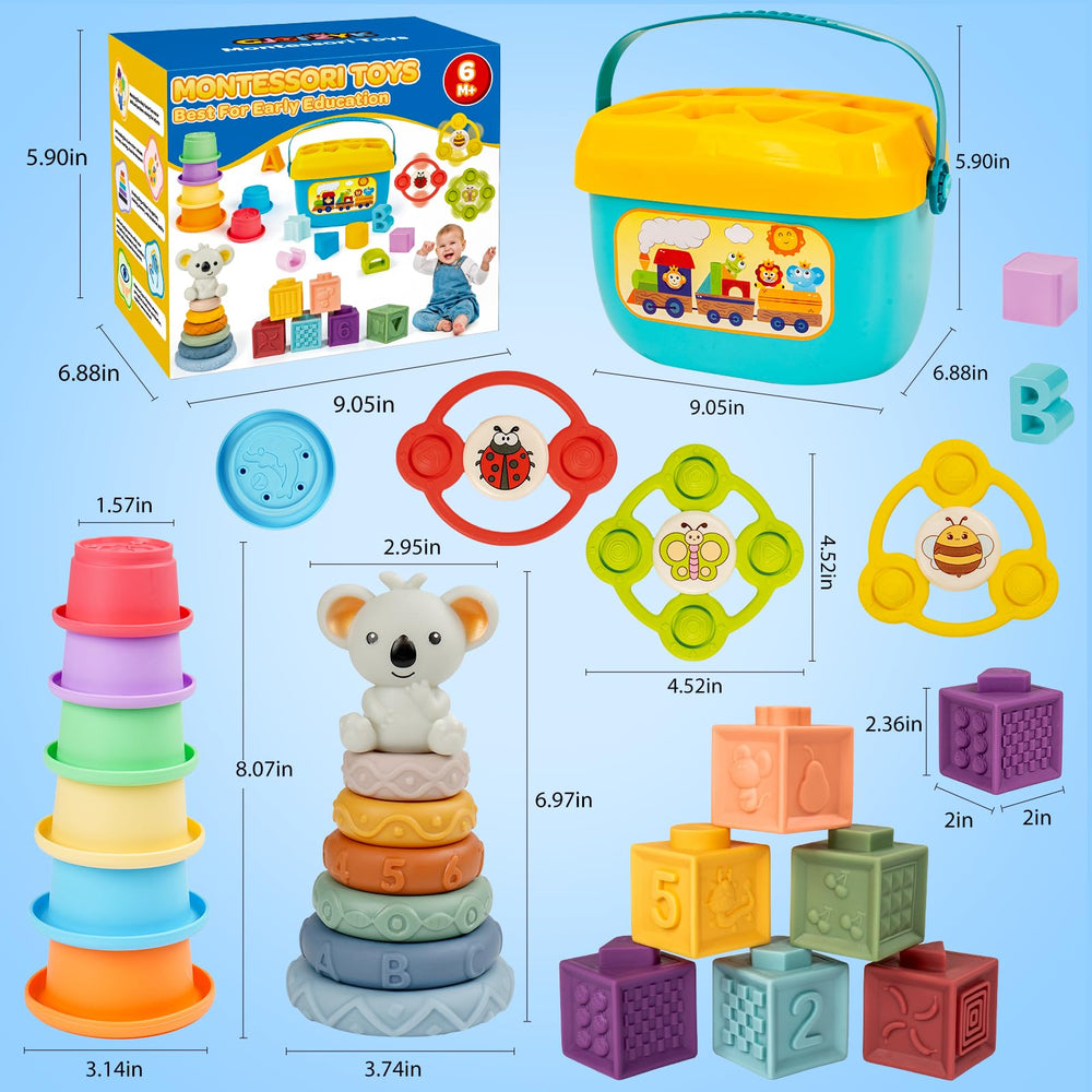 GJOF2YK stacking rings and cups stored with a convenient bag.