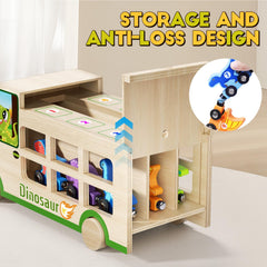 GJZZ Montessori-inspired set blends truck and train play for ages 2-5