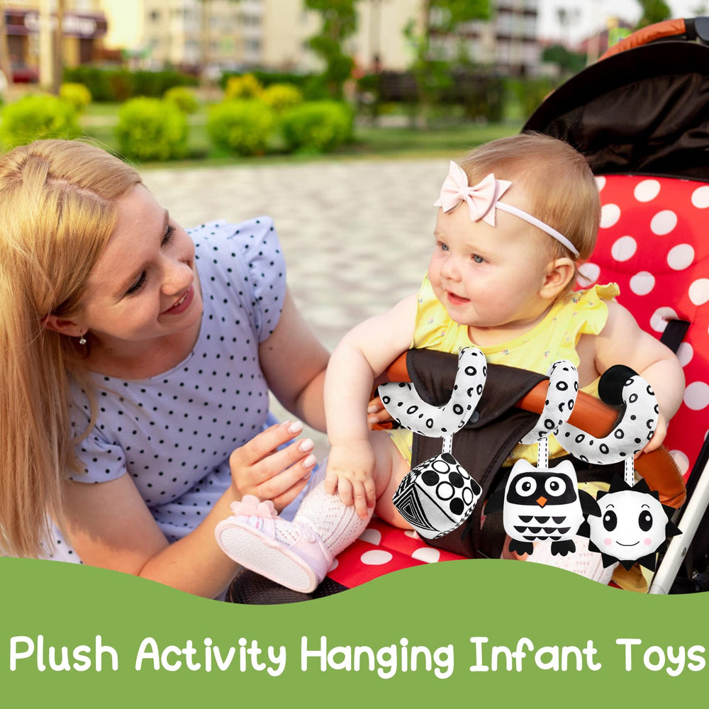 GKDOMS stroller and car seat hanging toy keeps baby entertained on trips