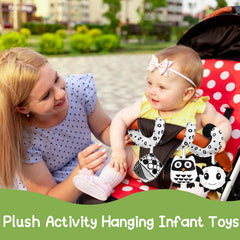GKDOMS stroller and car seat hanging toy keeps baby entertained on trips
