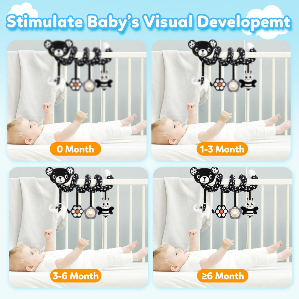 GKDOMS high-contrast baby toy helps visual focus for newborns