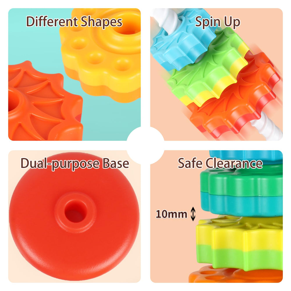 GKKBSJ Rainbow Tower base flip captures reversible setup for variety in play.