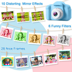 GKTZ Kids Camera display detail shows the 2 inch screen for easy framing